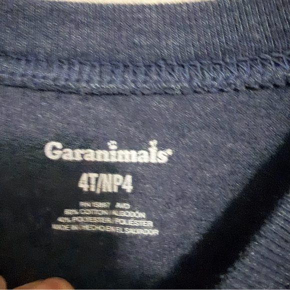 Garanimals Navy Dinosaur Roar Long Sleeve Tee - Picture 3 of 5